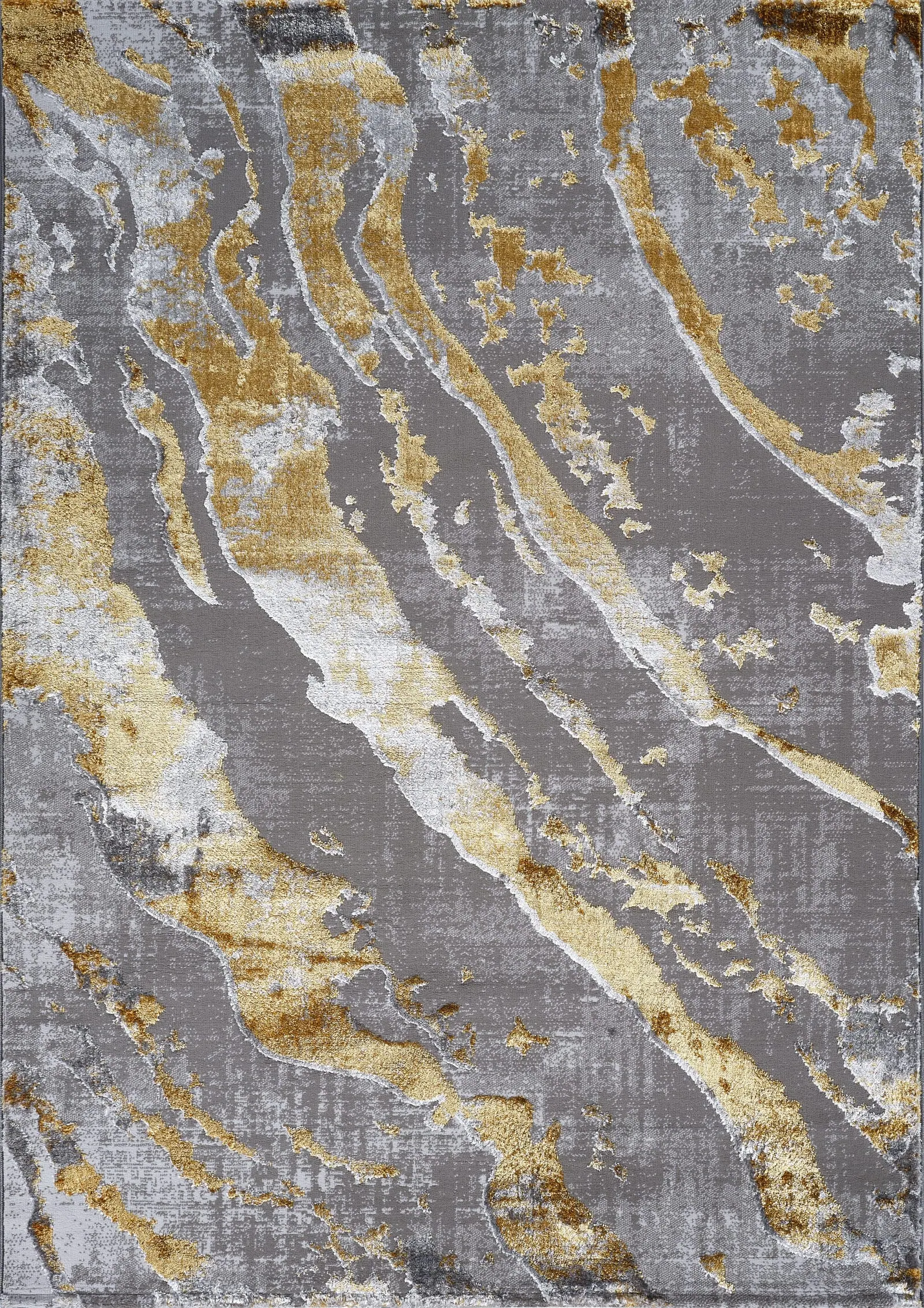 Hera grey and gold rug collection
